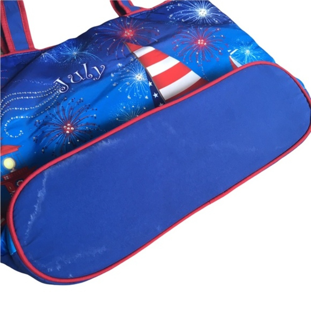 July 4th Quilted Lunch Bag Cooler - Picture 5 of 9